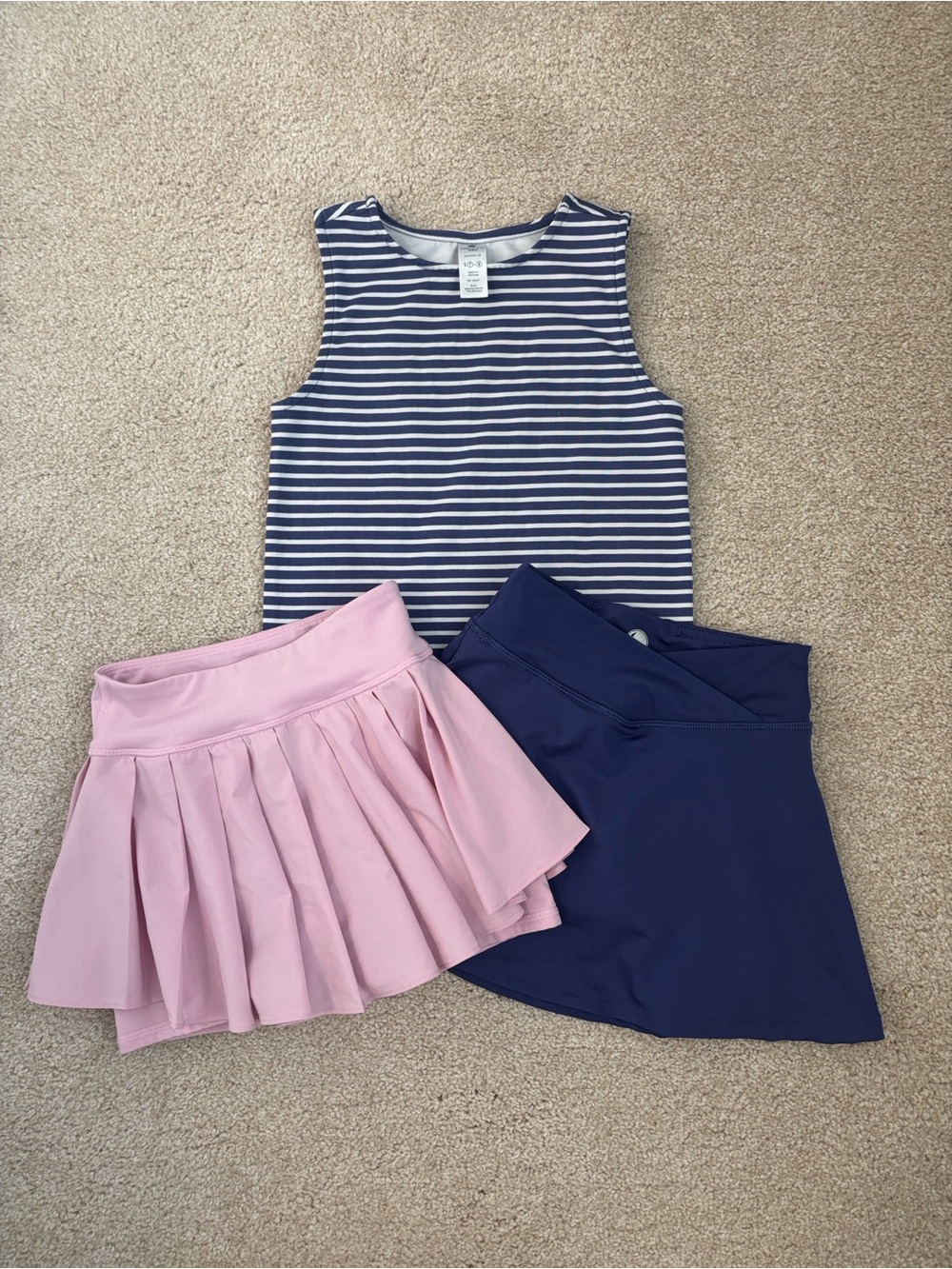 Girls Yogalicious athleisure athletic skort set bundle, size S (7/8)